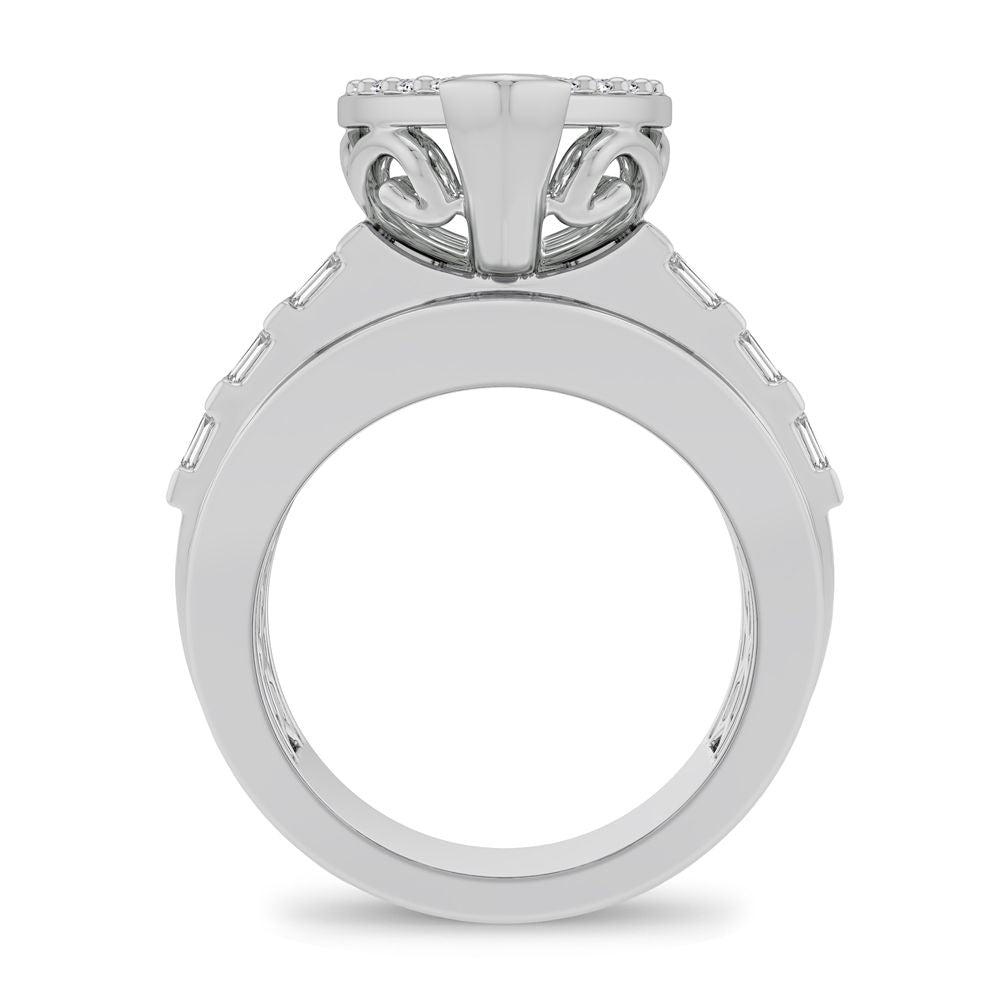 10K White Gold Gorgeous 2.00Ct Diamond Ring