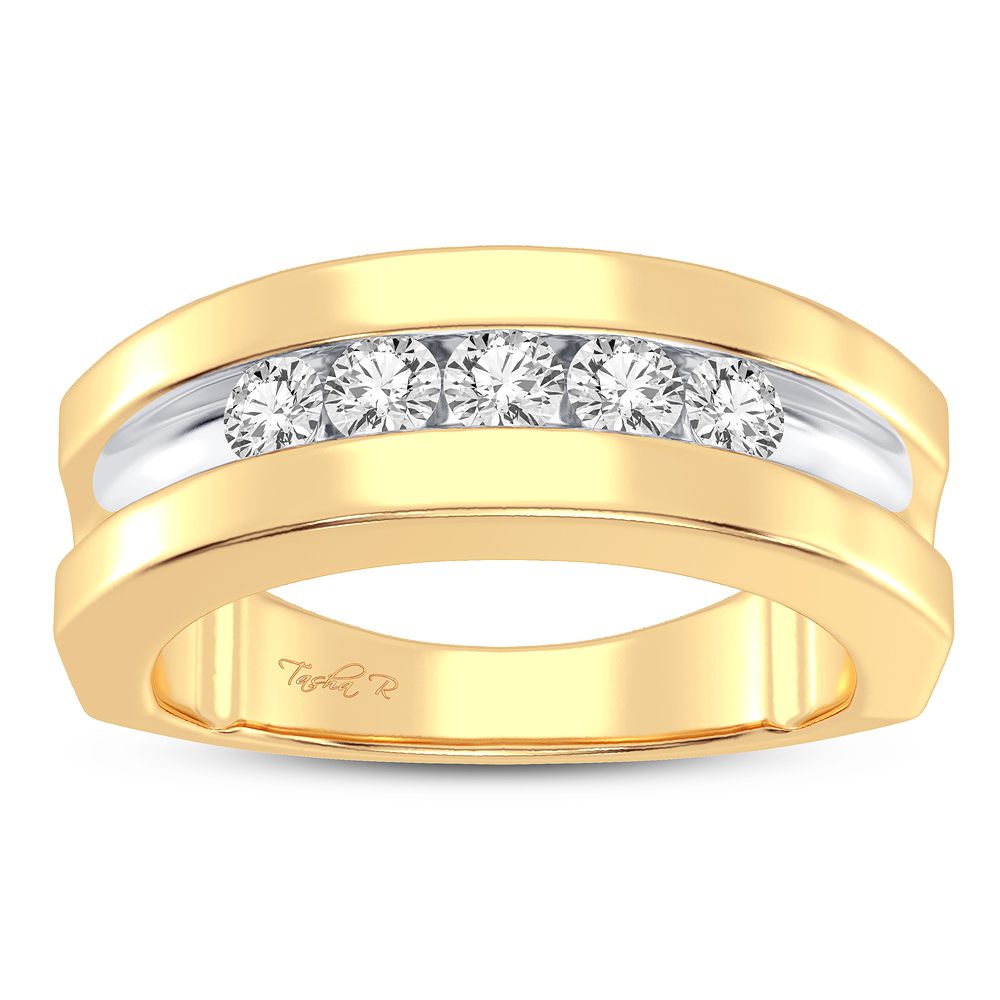 14K Yellow Gold Beautiful 0.50Ct Diamond Ring