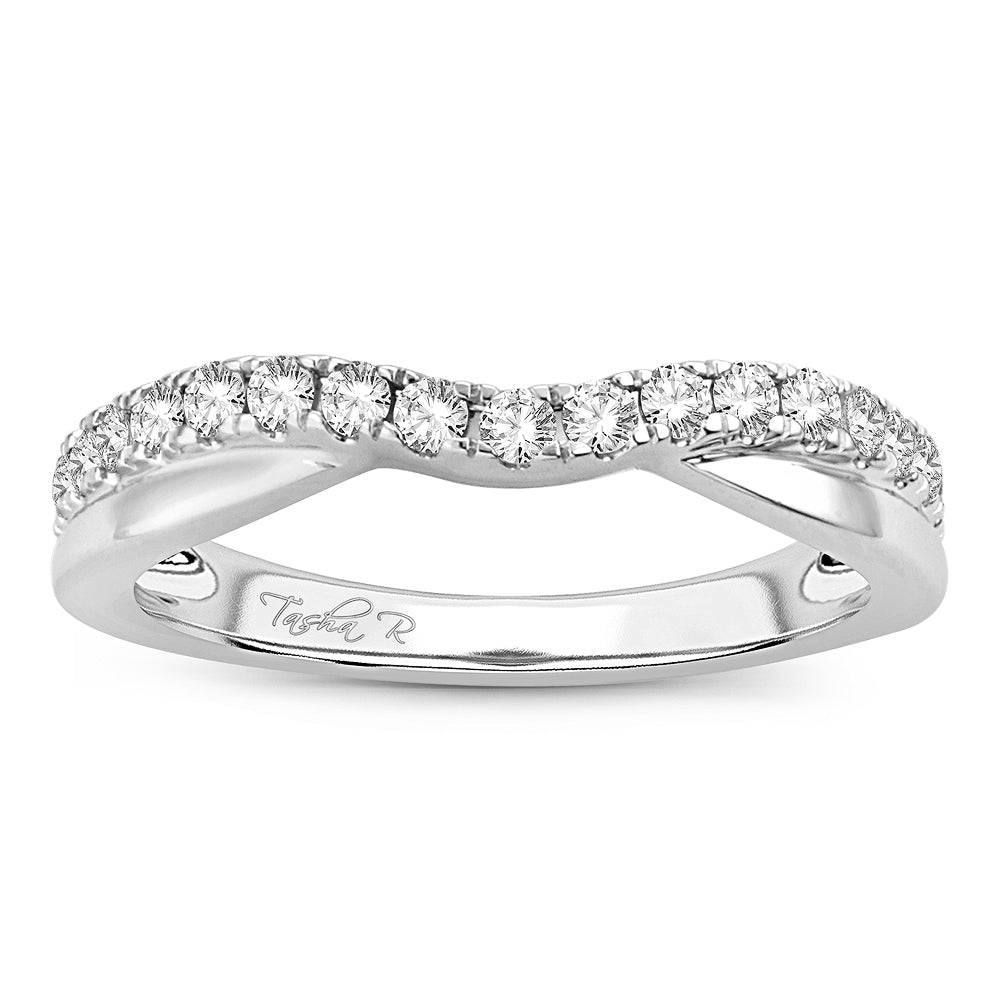 14K White Gold 0.25Ct Diamond Enhancer Band