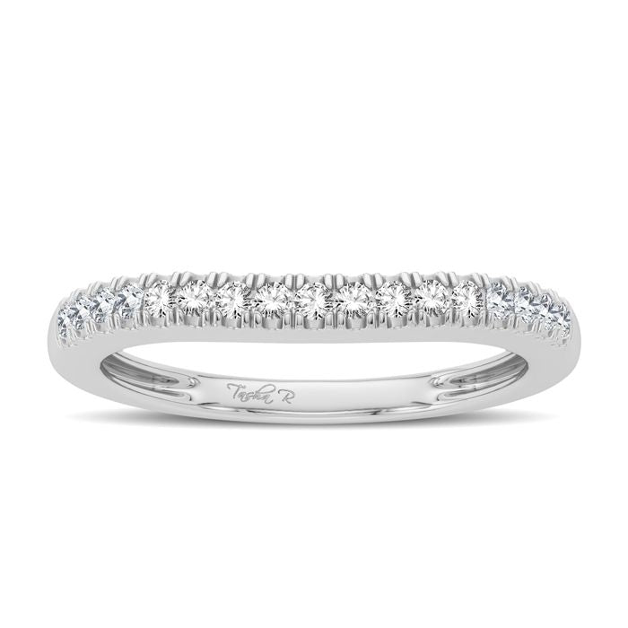 14K White Gold 0.17Ct Diamond Enhancer Band