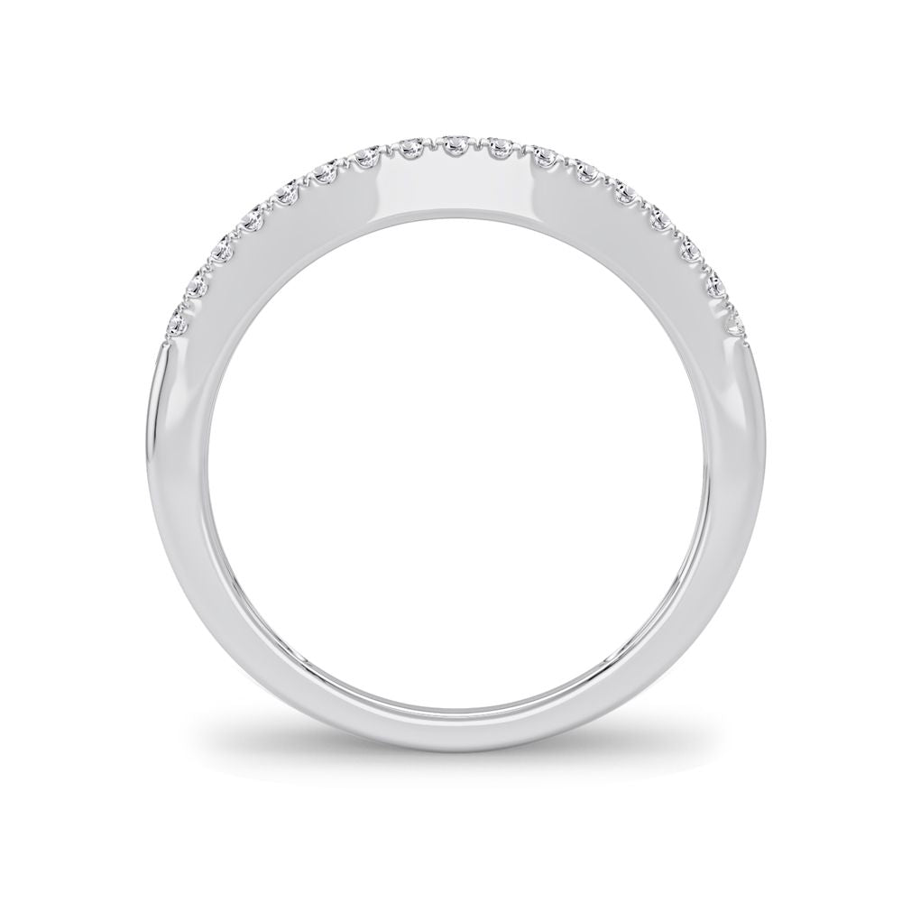 14K White Gold 0.17Ct Diamond Enhancer Band