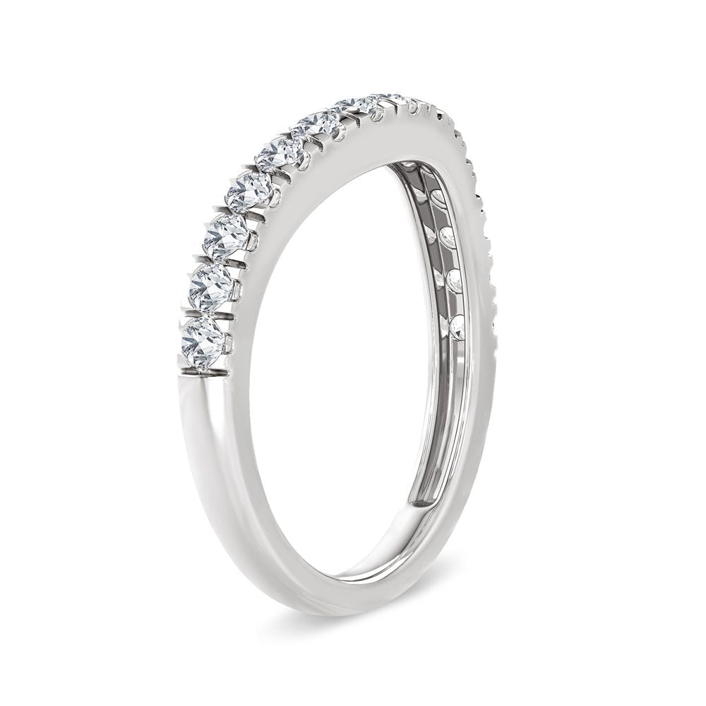 14K White Gold 0.50 Diamond Enhancer Band