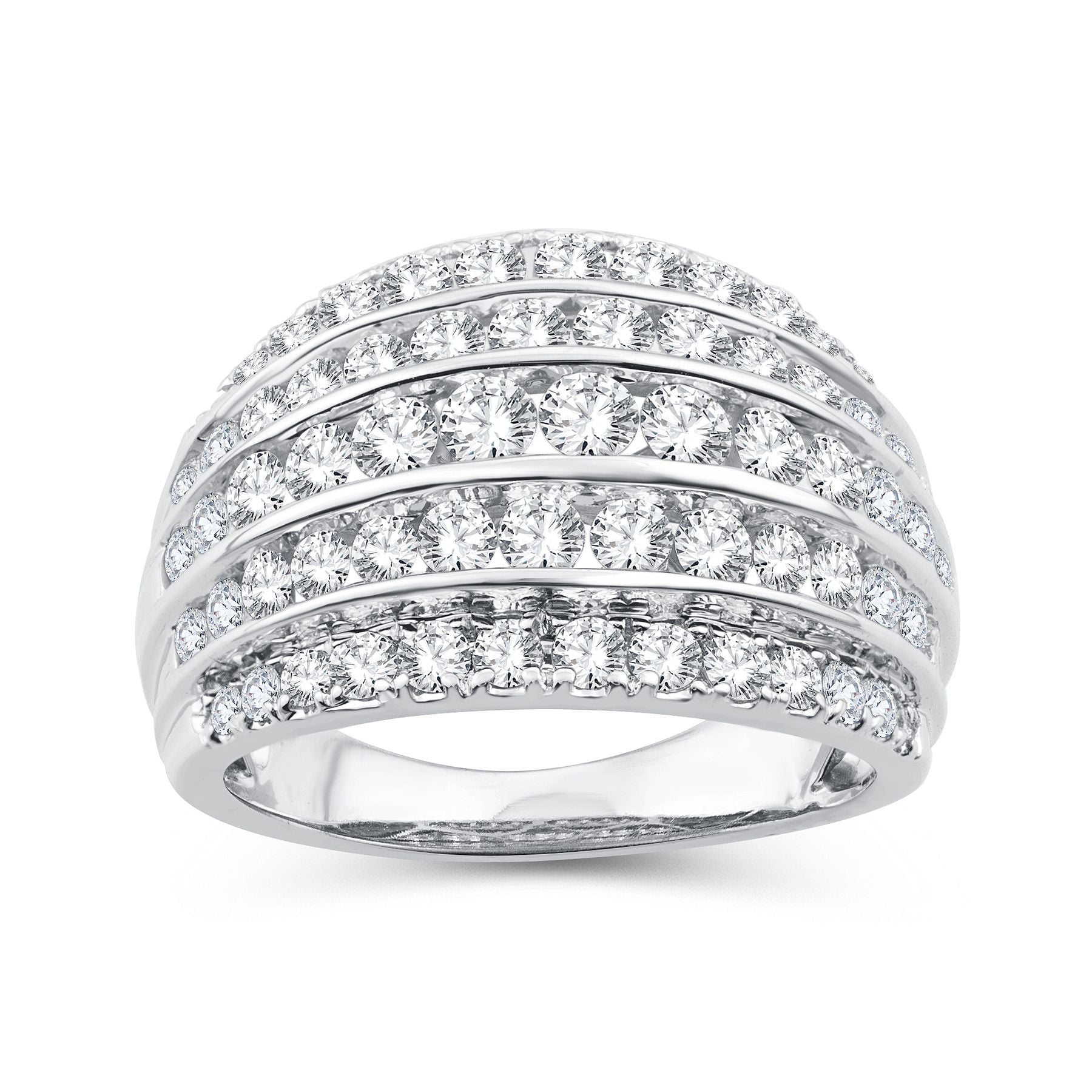 14K White Gold Beautiful 2.00Ct Diamond Band