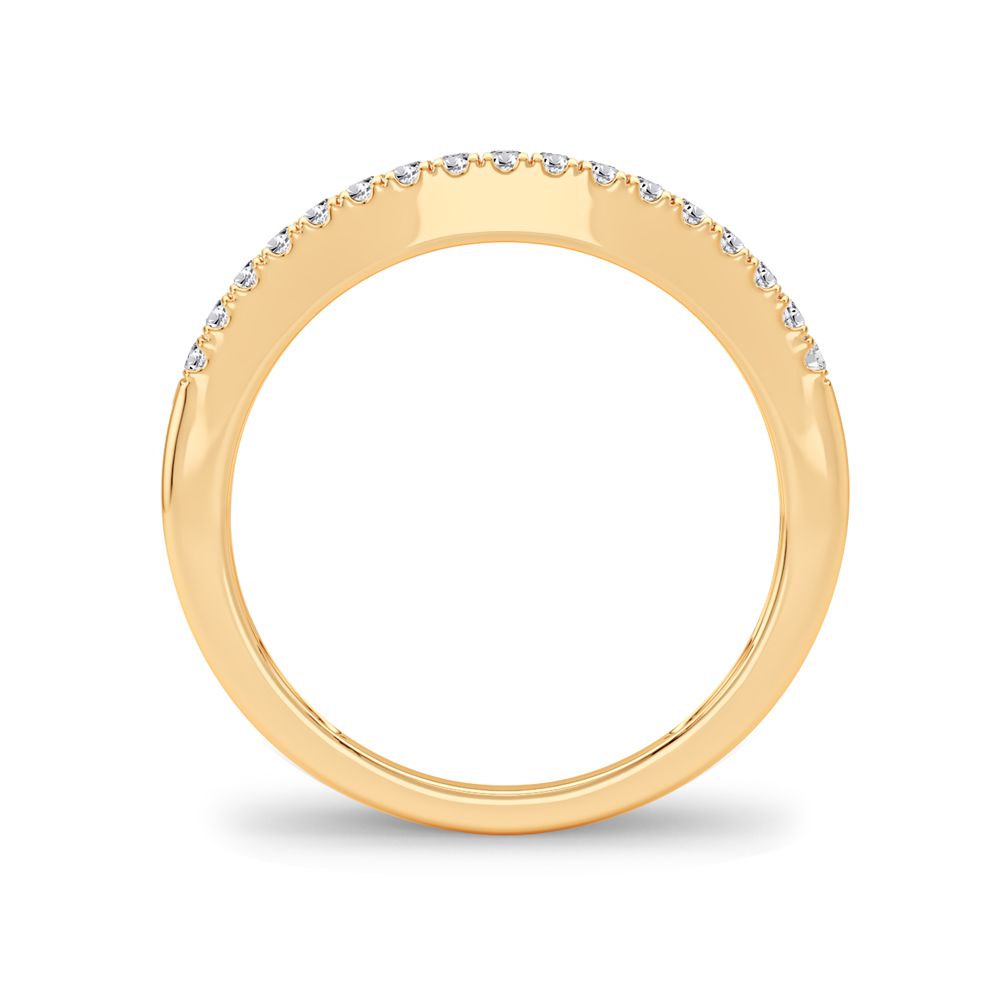 14K Yellow Gold 0.17Ct Diamond Enhancer Band