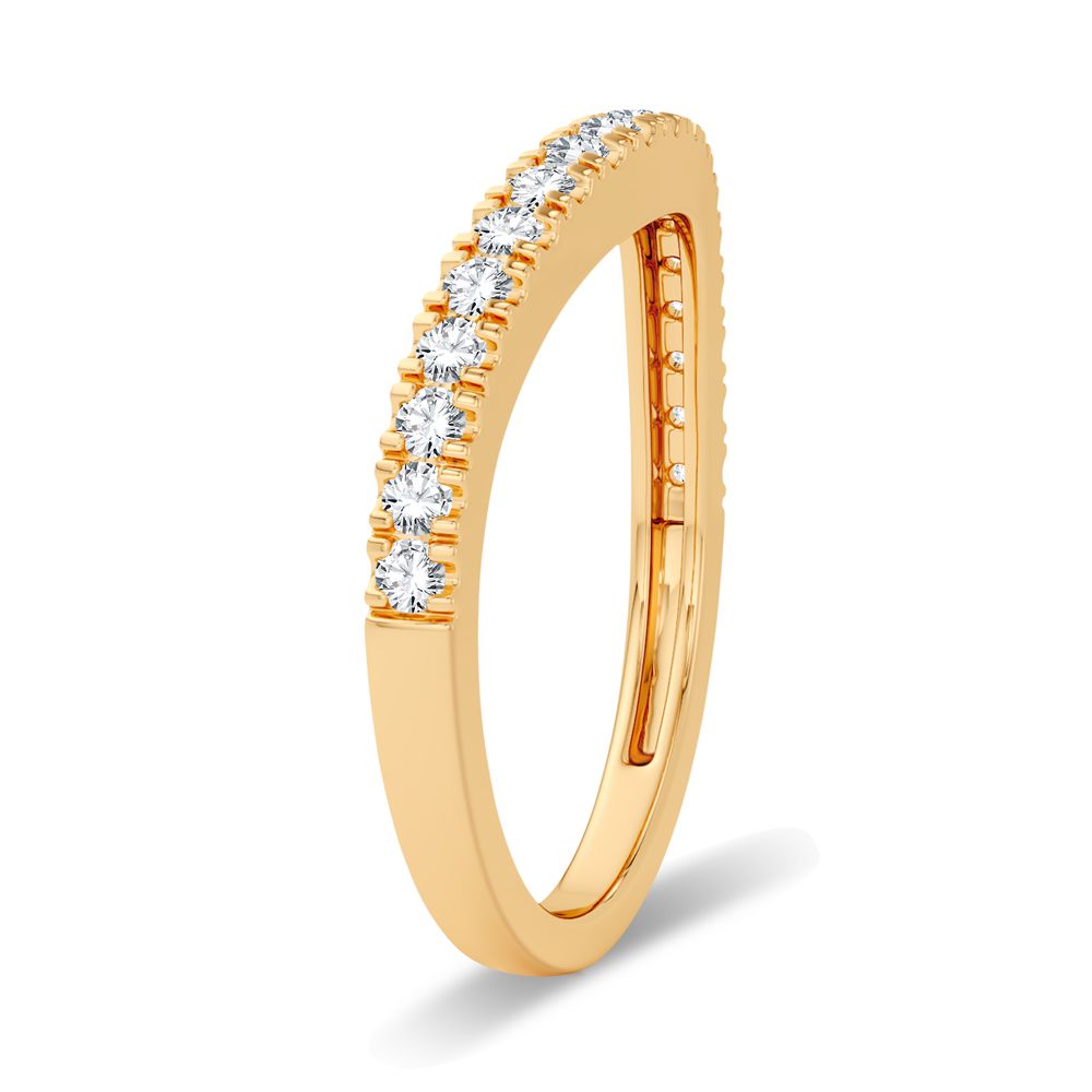 14K Yellow Gold 0.30Ct Diamond Enhancer Band