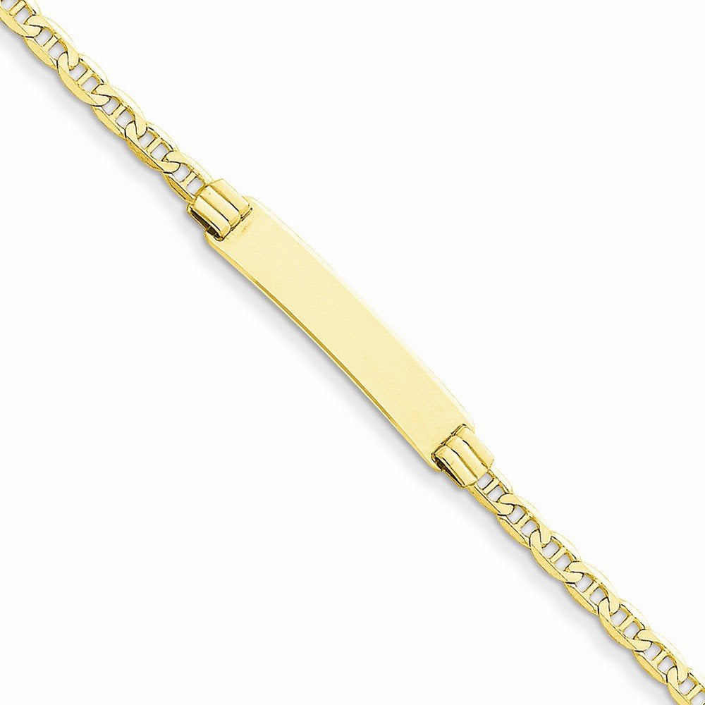 14K Anchor Id Bracelet