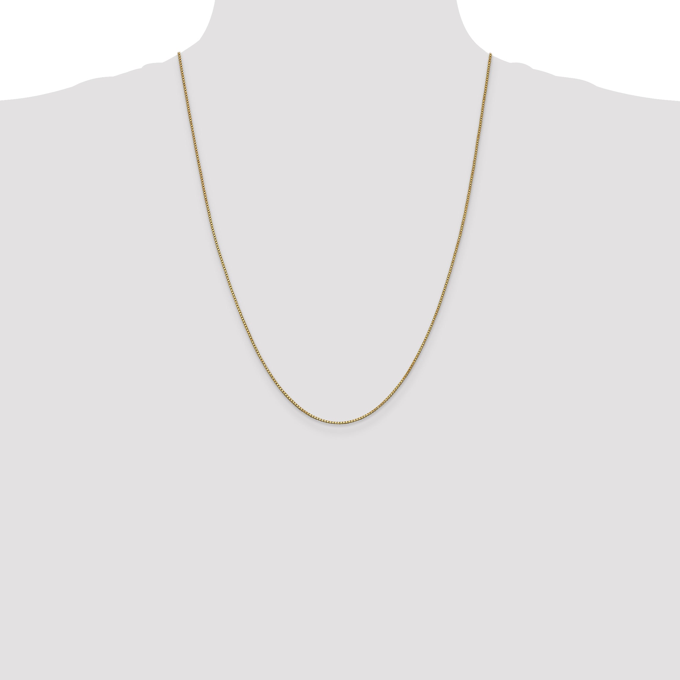 14K 1mm Box Chain
