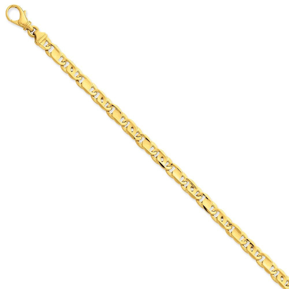 14K 5.80Mm Polished Fancy Link Bracelet