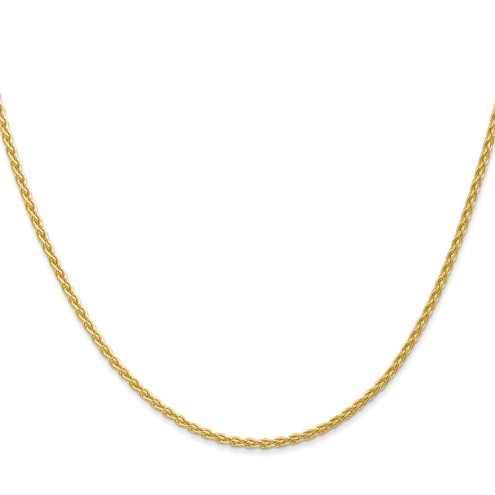 14K 16 Inch 1.75Mm Parisian Wheat With Lobster Clasp Chain