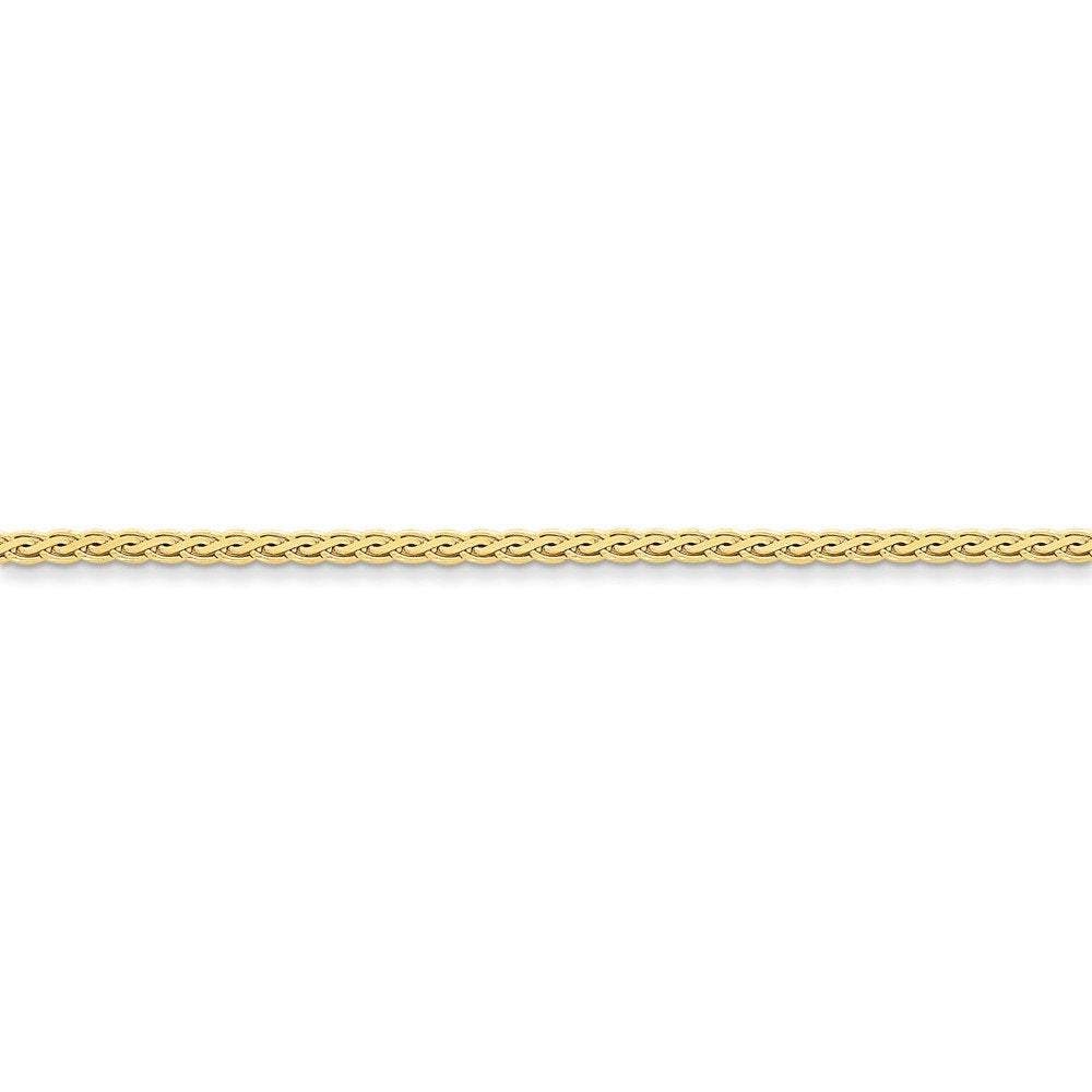 14K 24 Inch 2.8Mm Flat Wheat With Lobster Clasp Chain