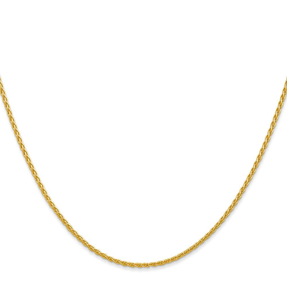14K 6 Inch 1.5Mm Parisian Wheat With Lobster Clasp Chain