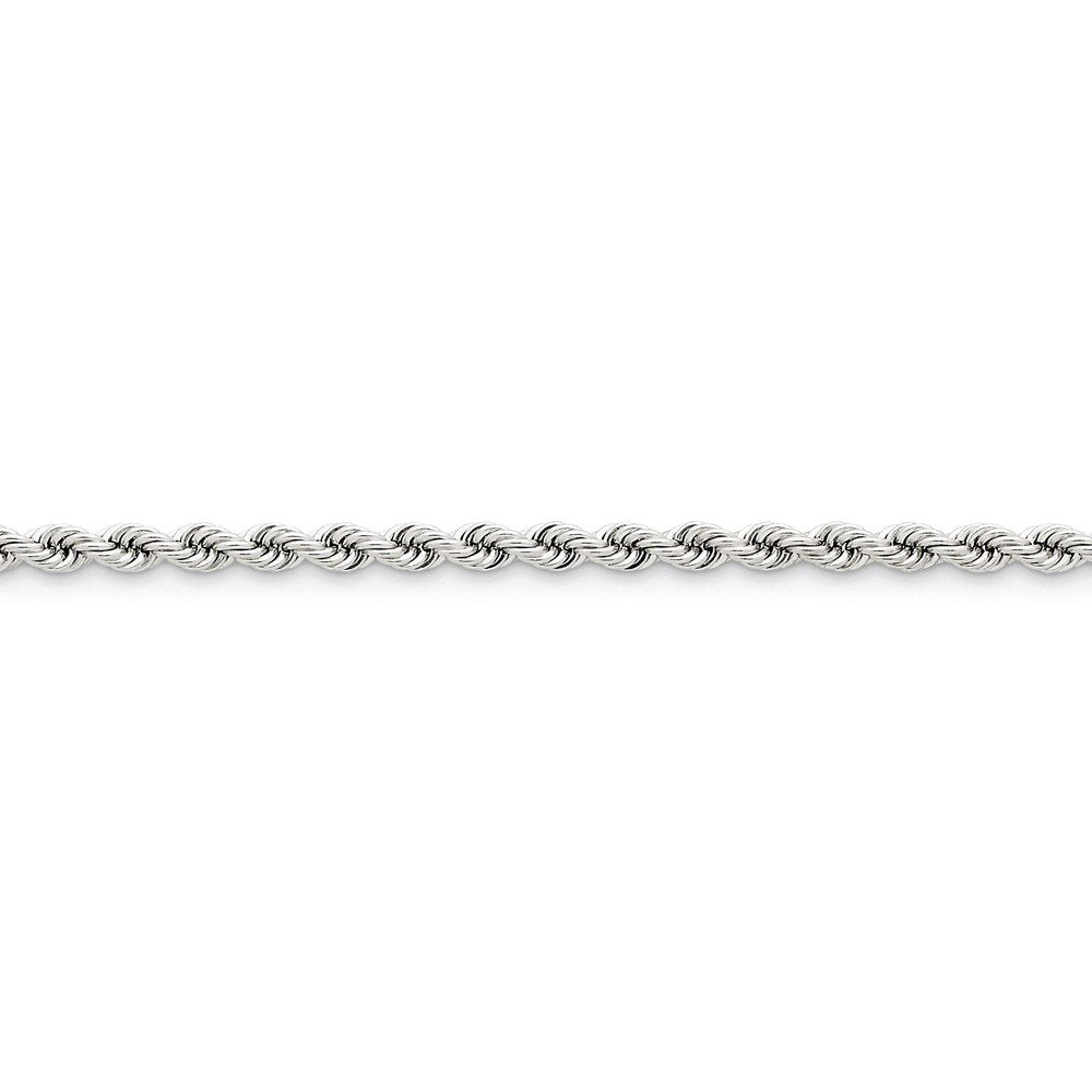 14K White Gold 22 Inch 4Mm Regular Rope With Lobster Clasp Chain