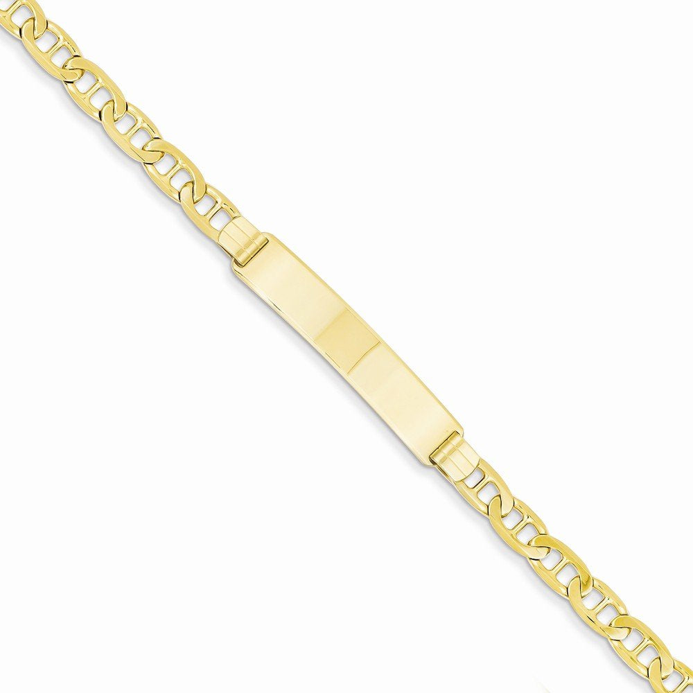 14K Anchor Id Bracelet