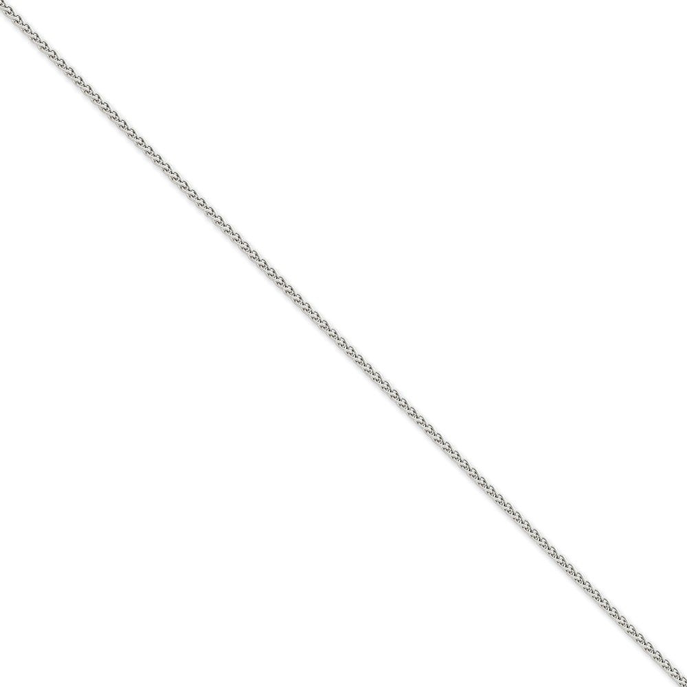 14K White Gold 16 Inch 1.75Mm Parisian Wheat With Lobster Clasp Chain