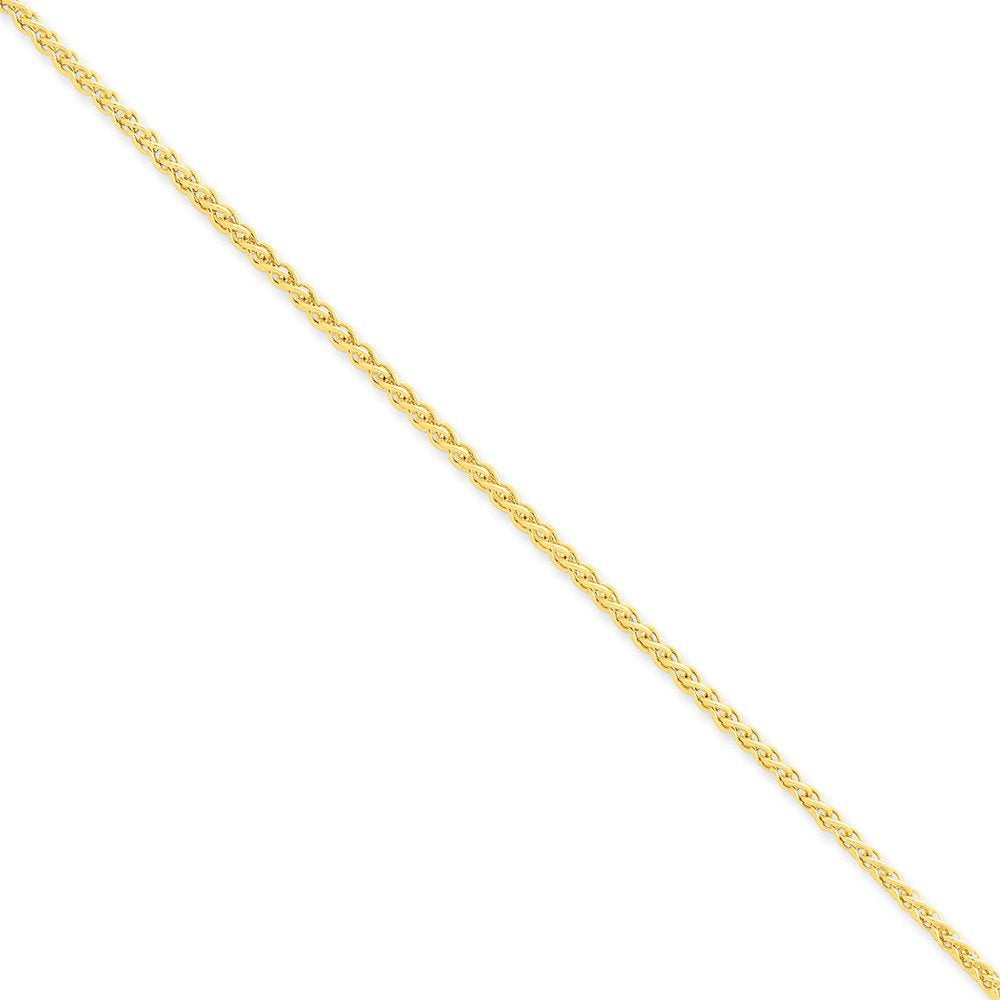 14K 24 Inch 2.1Mm Spiga With Lobster Clasp Chain