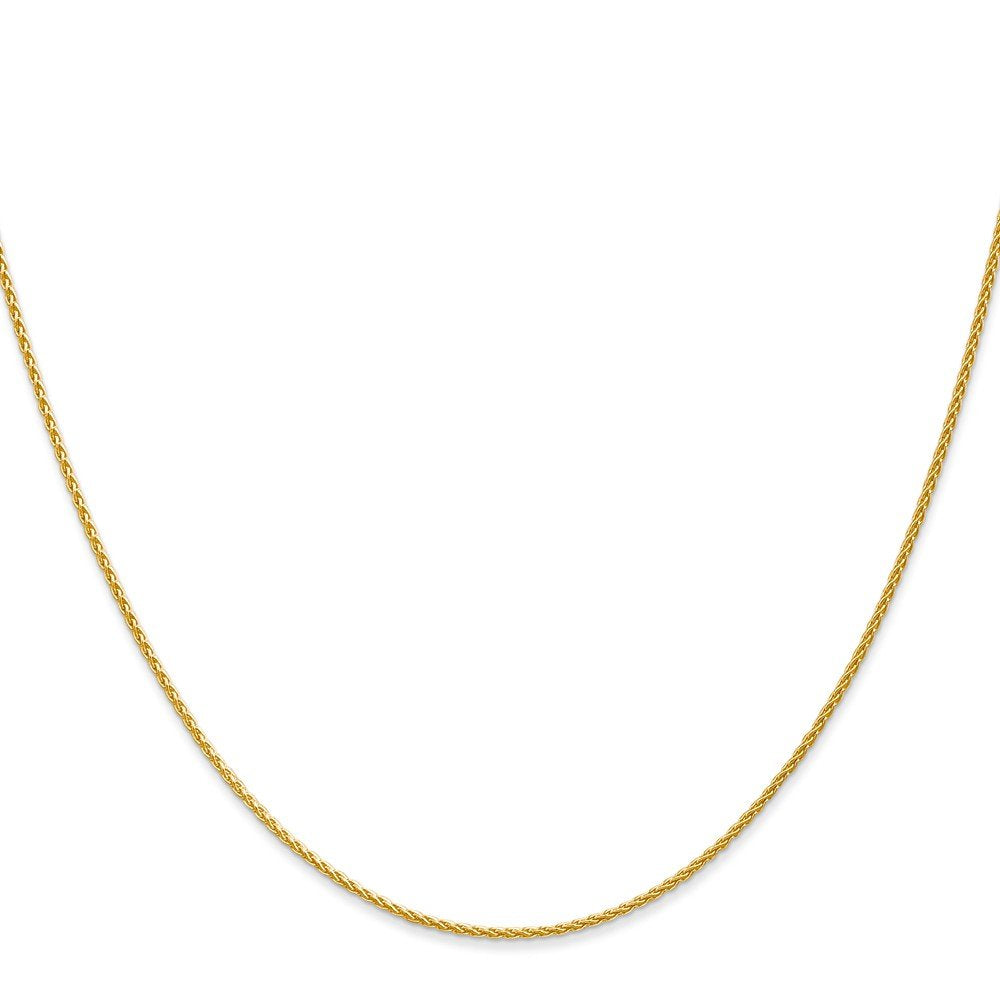 14K 14 Inch 1.2Mm Parisian Wheat With Lobster Clasp Chain