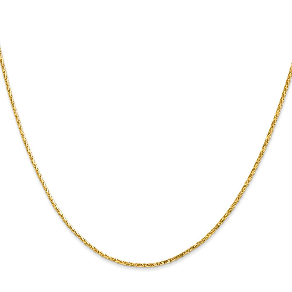 14K 8 Inch 1.5Mm Diamond-Cut Parisian Wheat With Lobster Clasp Bracelet