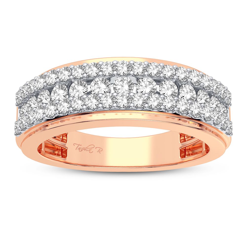 14K Rose Gold Magnifcnet 1.00Ct Diamond Band
