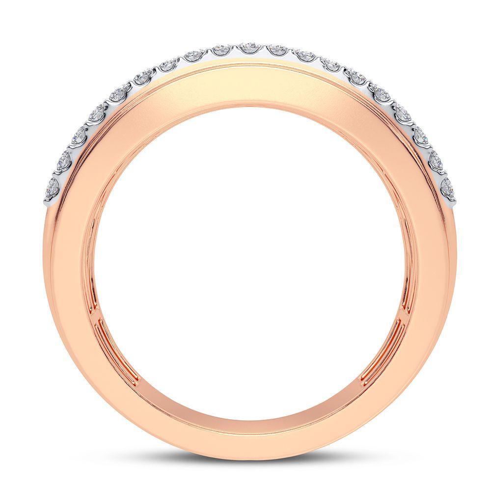 14K Rose Gold Magnifcnet 1.00Ct Diamond Band