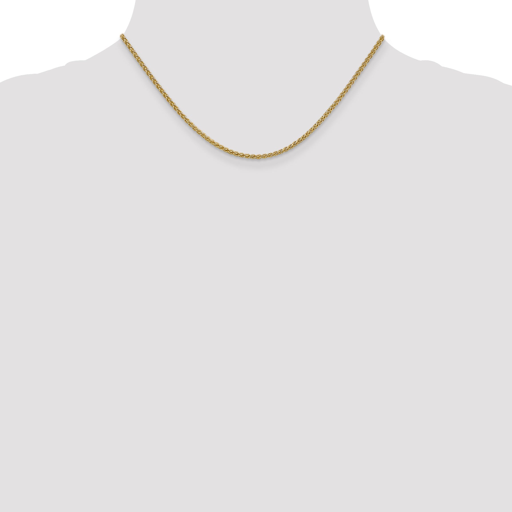 14K 2.1mm Spiga Chain