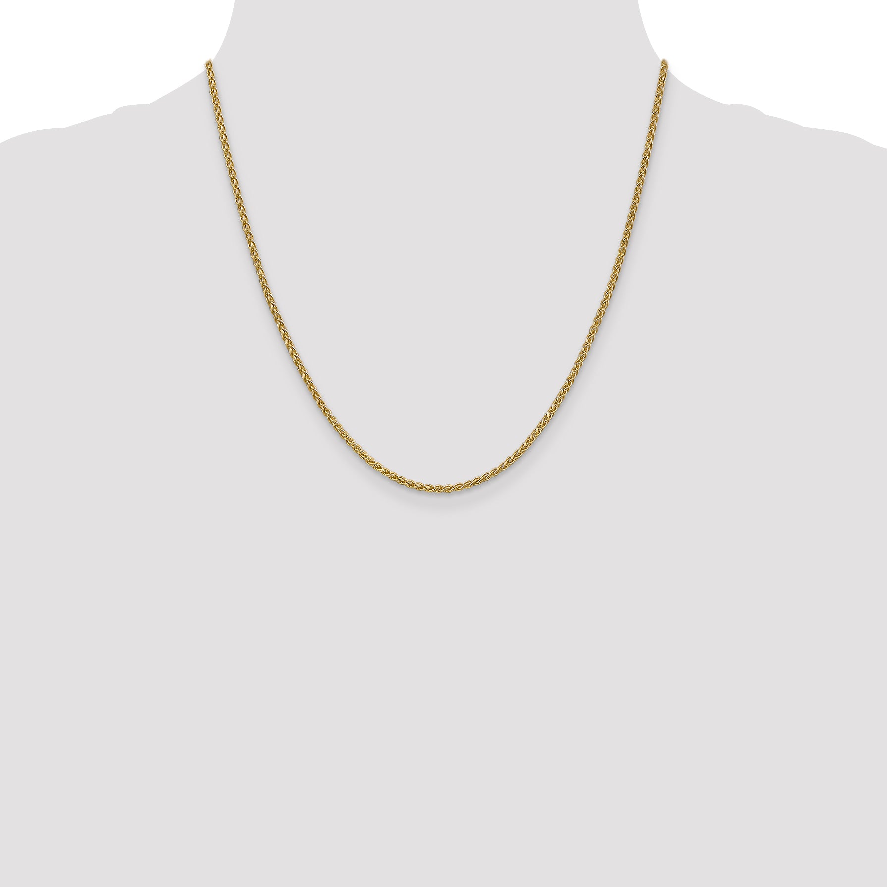 14K 2.1mm Spiga Chain