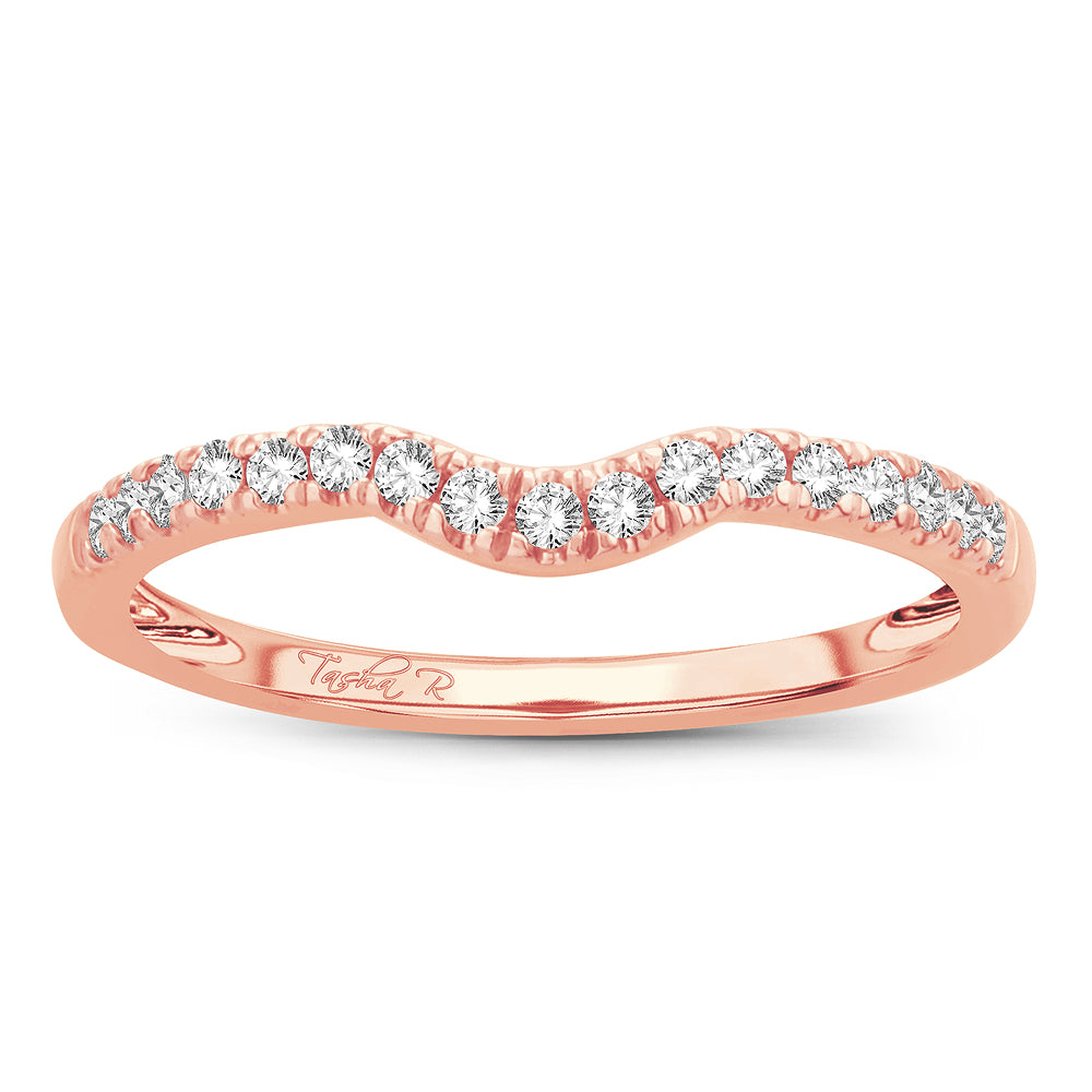 14K Rose Gold 0.20Ct Diamond Enhancer Band