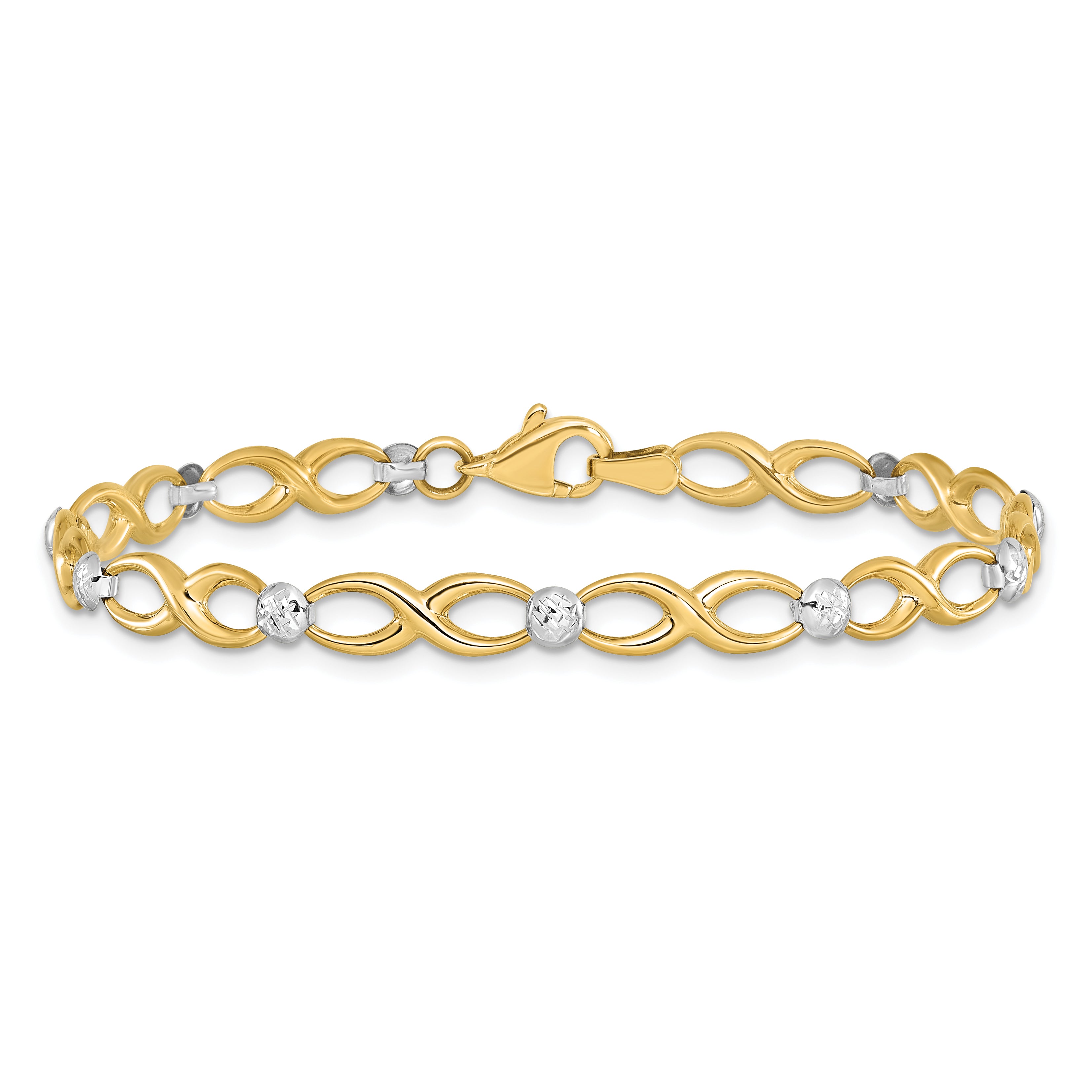 10K Two-tone D/C Bracelet