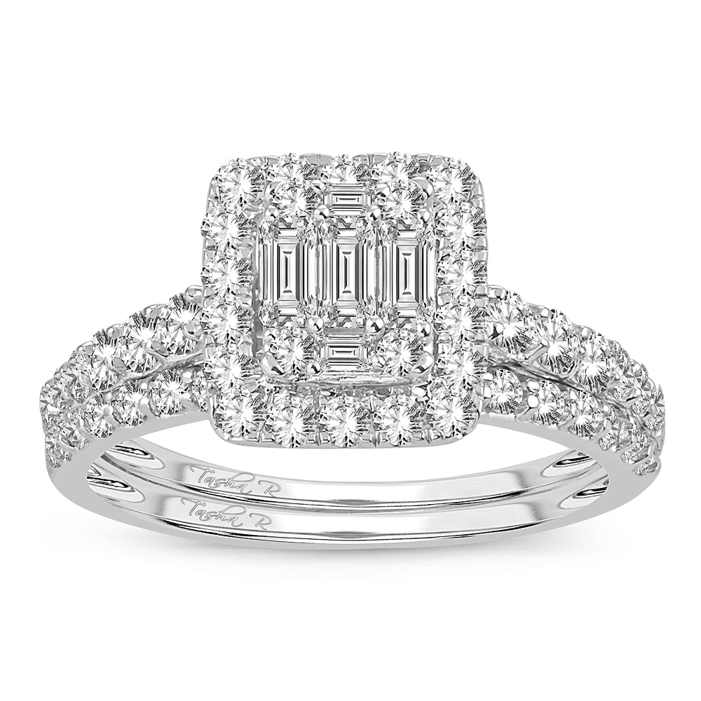 14K White Gold Dazzling 1.00Ct Diamond Ring