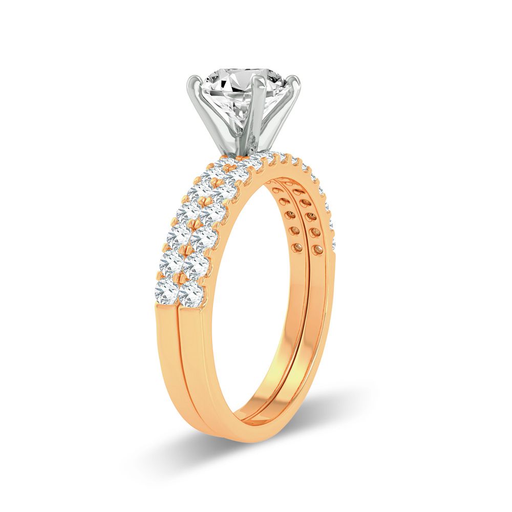 14K Yellow Gold 0.50Ct Diamond Semi Mount