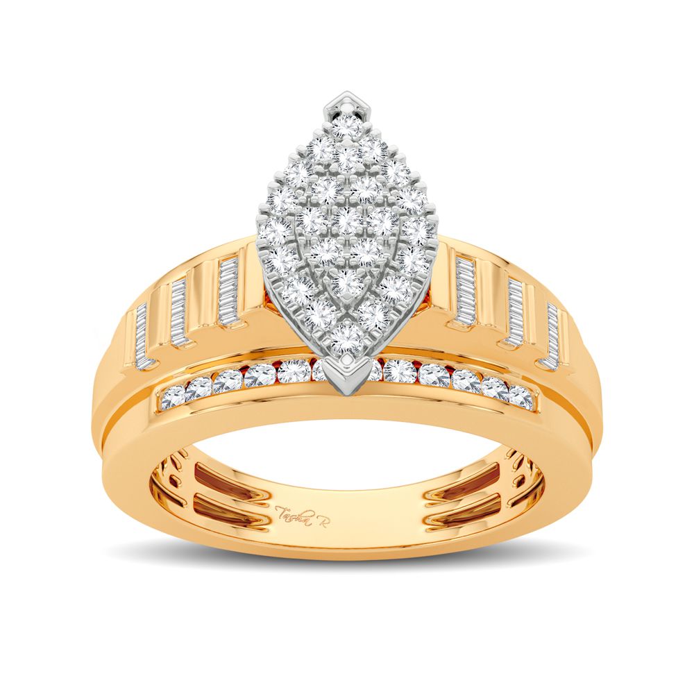 10K Yellow Gold Gorgeous 0.50Ct Diamond Ring