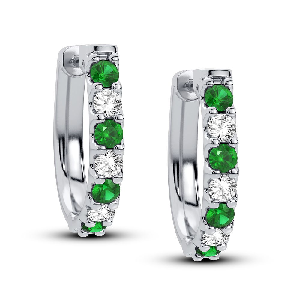 14K White Gold Exquisite 0.40Ct Diamond Earring