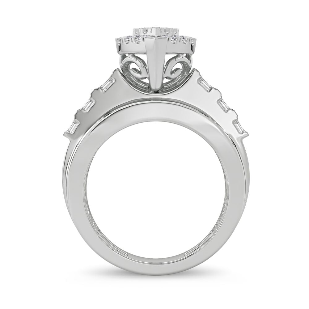 10K White Gold Magnifcnet 1.00Ct Diamond Ring