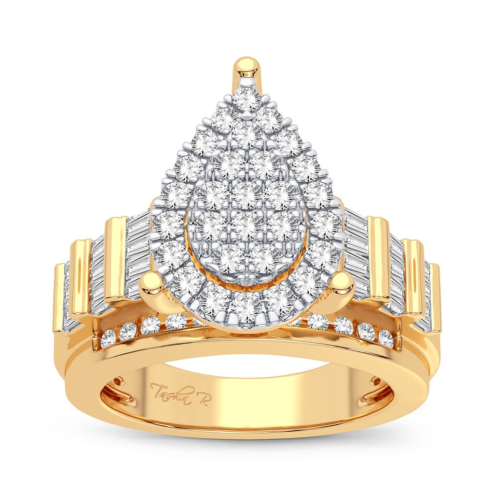 10K Yellow Gold Exquisite 1.00Ct Diamond Ring