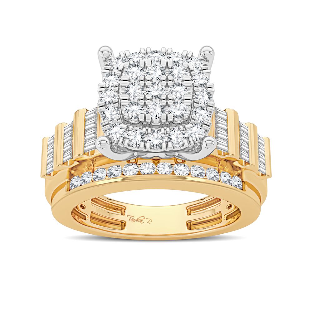 10K Yellow Gold Elegant 1.00Ct Diamond Ring