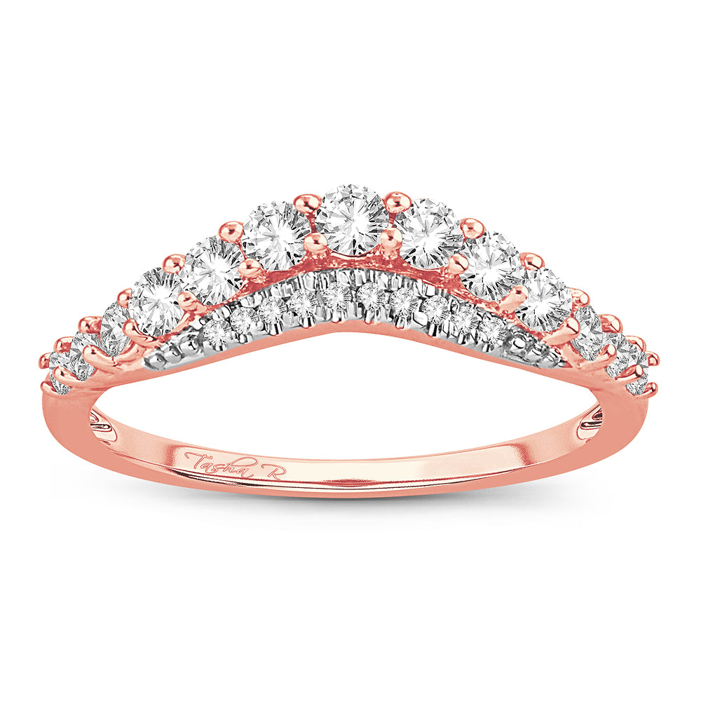 14K Rose Gold 0.50Ct Diamond Ring Enhancer