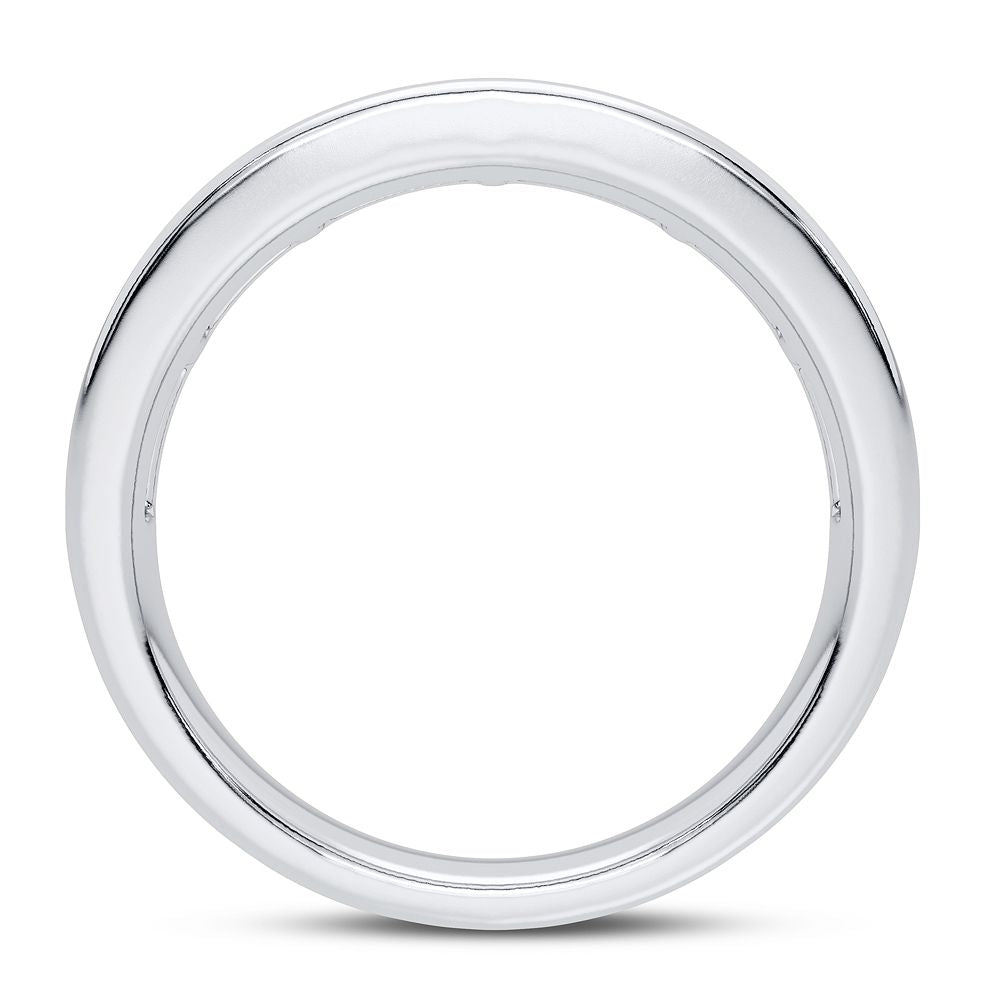 10K White Gold Dazzling 0.50Ct Diamond Band