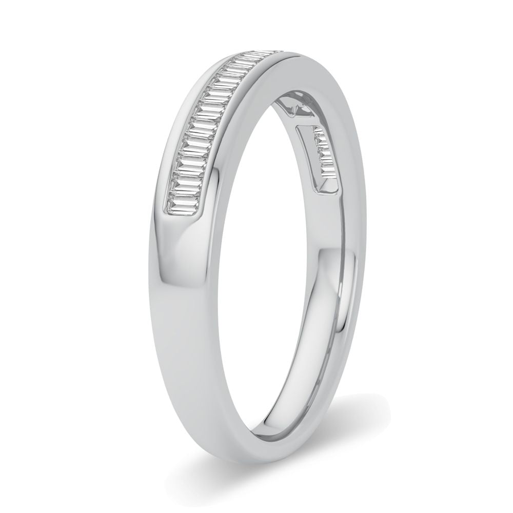 10K White Gold Dazzling 0.20Ct Diamond Band