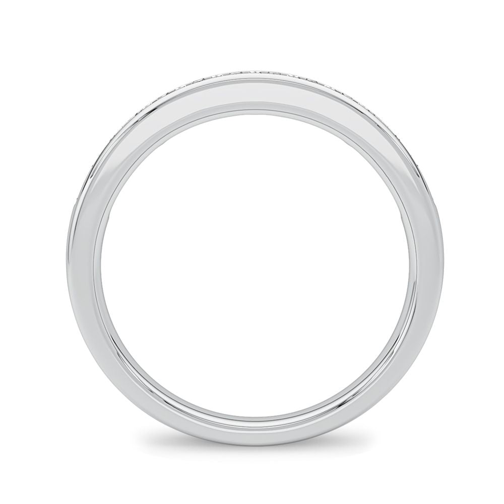 10K White Gold Dazzling 0.20Ct Diamond Band