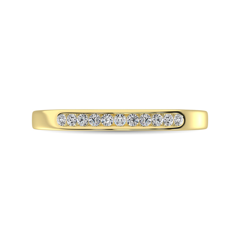 14K Yellow Gold 1 Ct.Tw. Diamond Ladies Machine Band