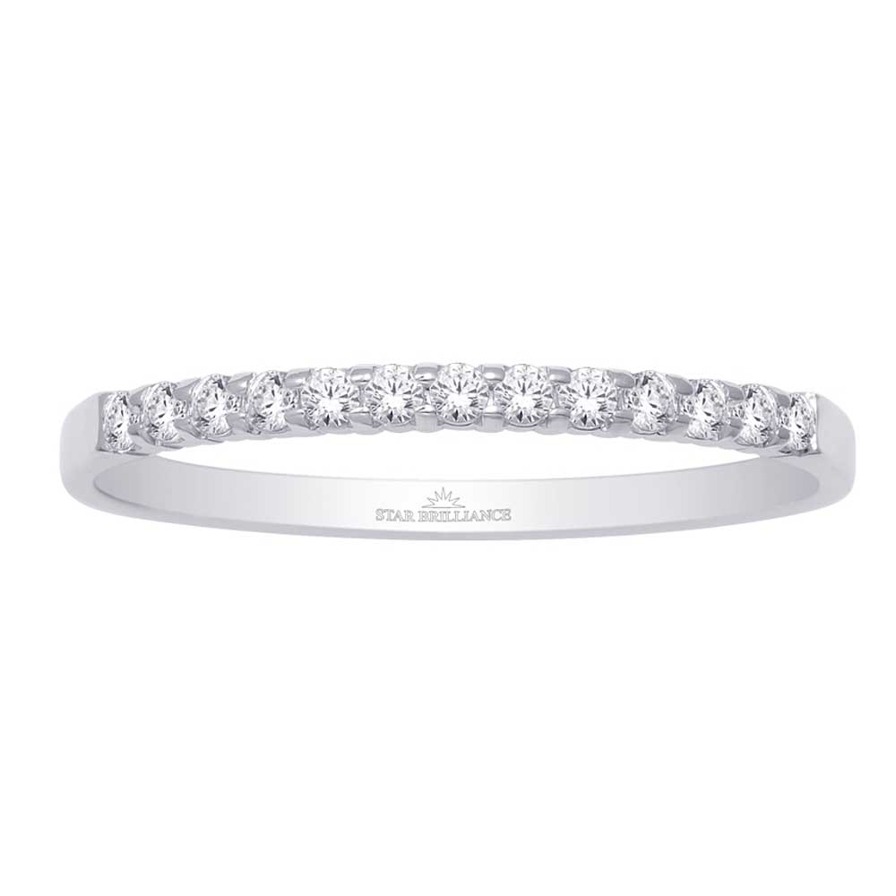 14K White Gold 1/3 Ct Diamond Ladies Machine Band