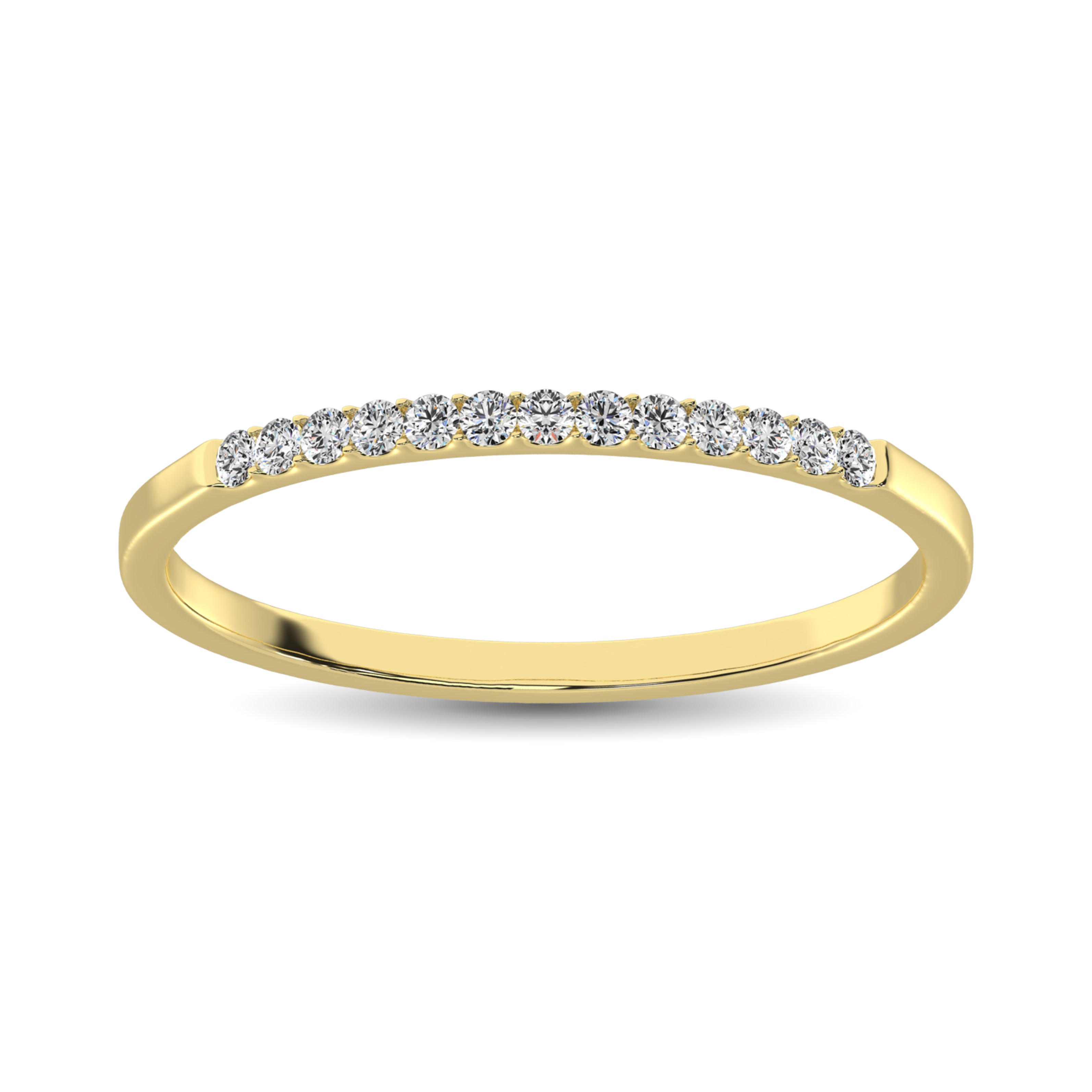 14K Yellow Gold 1/3 Ct Diamond Ladies Machine Band