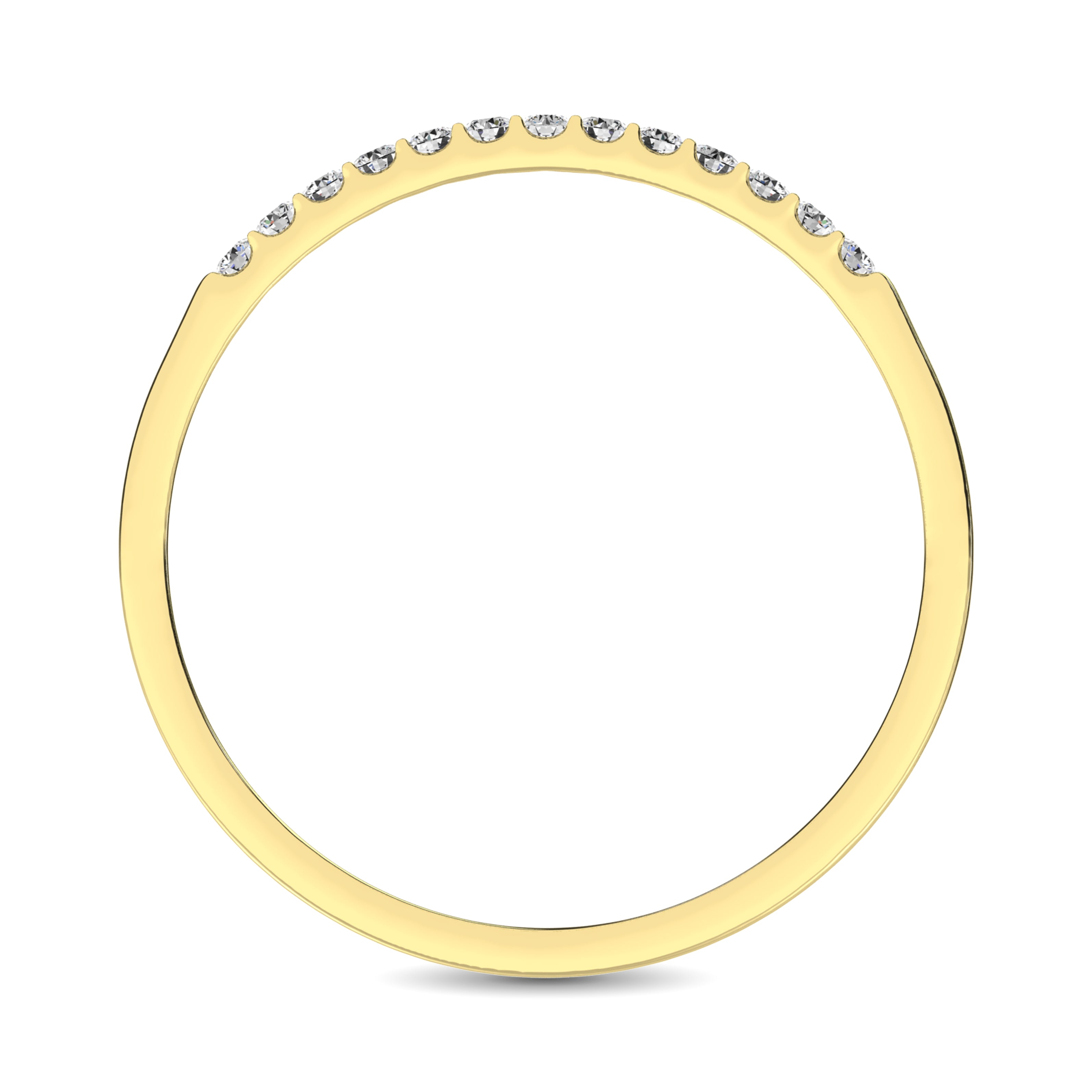 14K Yellow Gold 1/3 Ct Diamond Ladies Machine Band