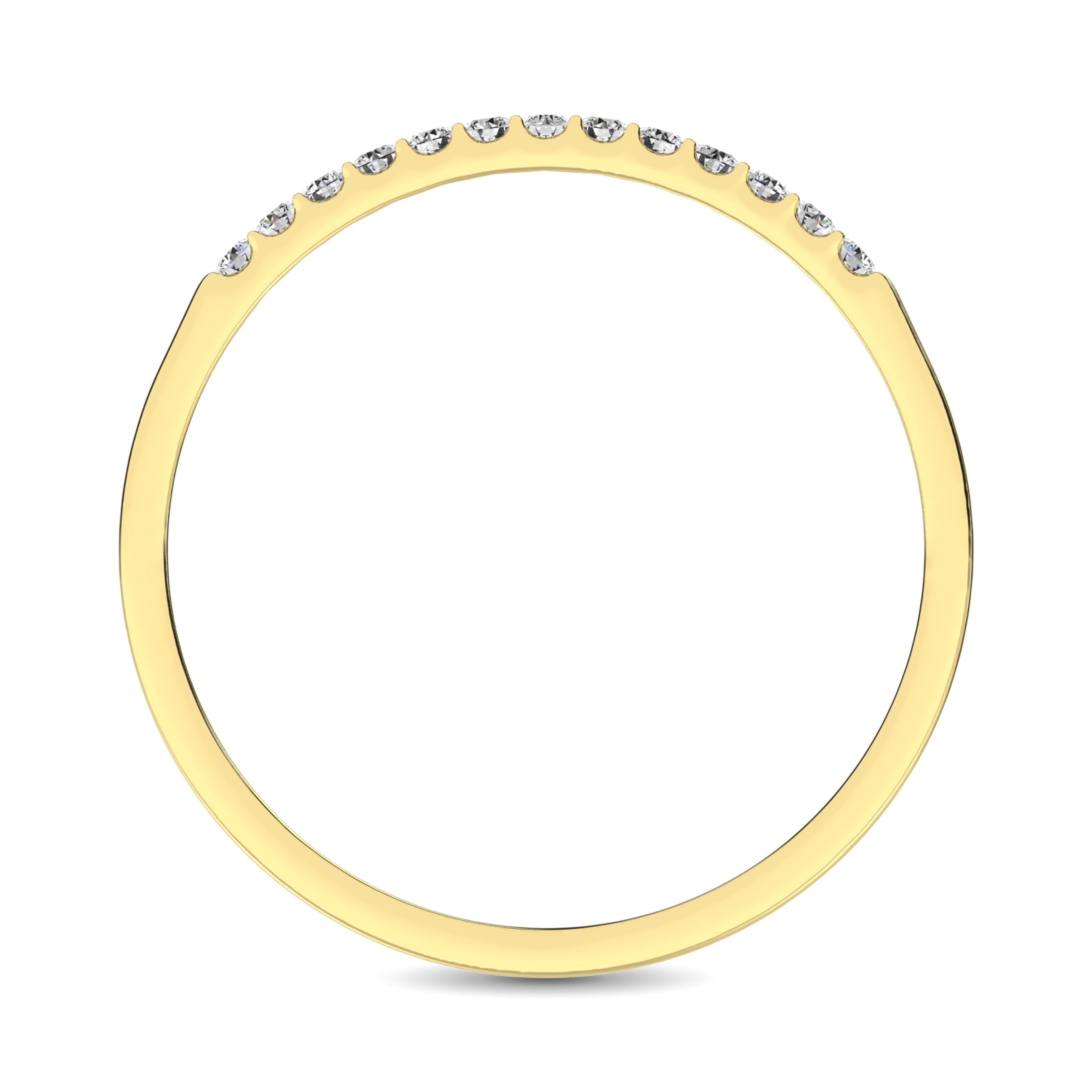 14K Yellow Gold 1/2 Ct Diamond Ladies Machine Band