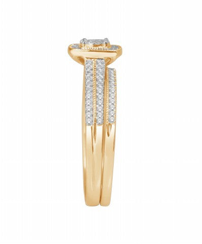 14K Yellow 0.33Ct D-Ladies Rings