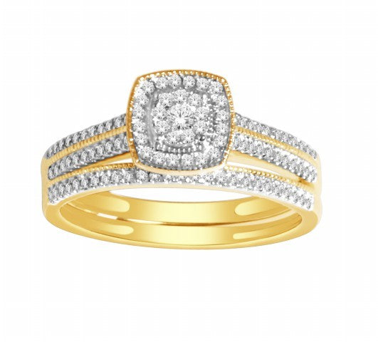 14K Yellow 0.33Ct D-Ladies Rings