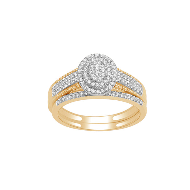 14K Yellow 0.33Ct D-Ladies Rings