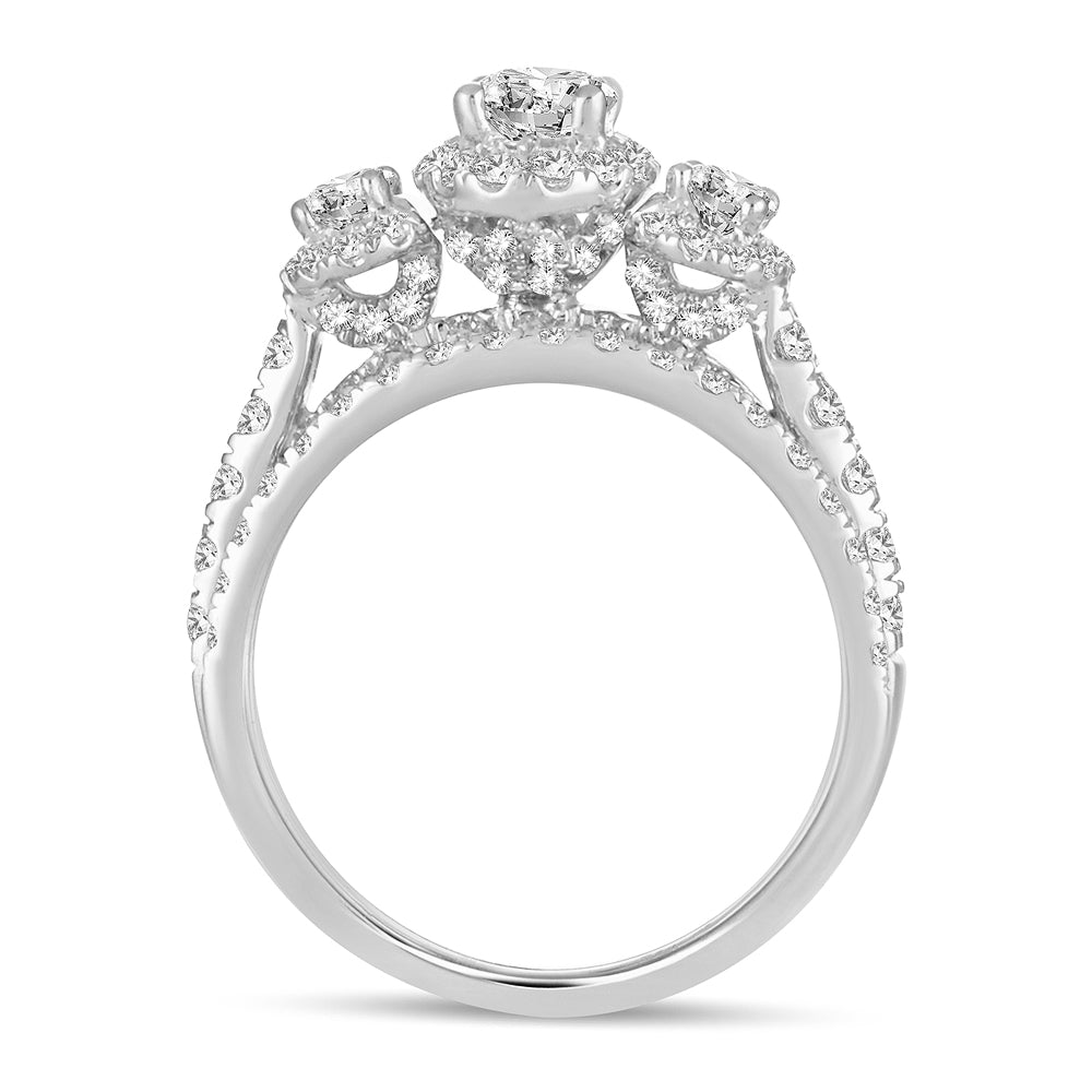 14K White Gold Beautiful 2.00Ct Diam Bridal Ring