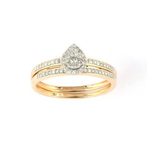 14K Yellow 0.25Ct D-Ladies Rings