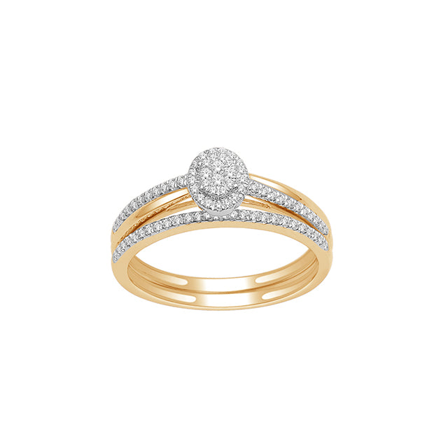 14K Yellow 0.25Ct D-Ladies Rings