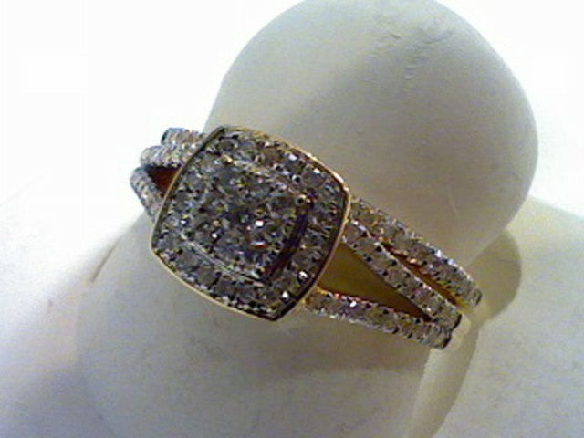 14K Yellow 0.33-0.34Ct D-Ladies Rings